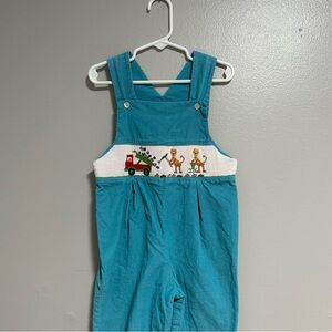 Vive la Fete corduroy overall 4T light blue